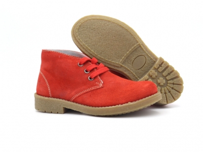 Ghete copii Lui Kids, cod 3G2528, seria CREP, rosu, piele naturala