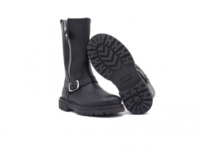 Cizme copii Lui Kids, cod 3C401, seria ROAD, negru, piele naturala