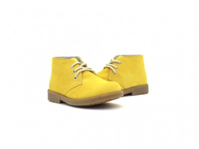 Ghete copii Lui Kids, cod 3G2536, seria CREP, galben, piele naturala