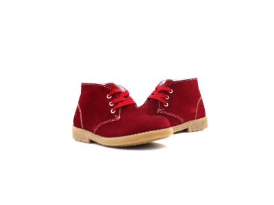 Ghete copii Lui Kids, cod 3G2540, seria CREP, bordo, piele naturala