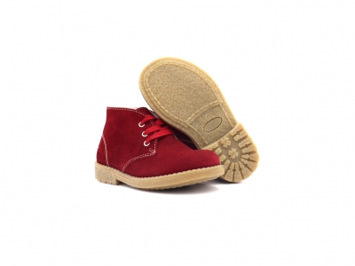 Ghete copii Lui Kids, cod 3G2540, seria CREP, bordo, piele naturala