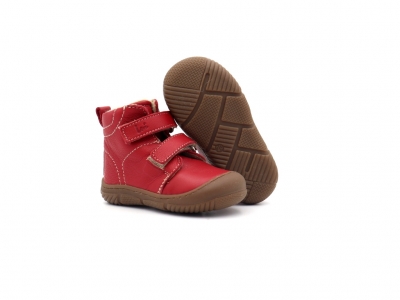 Ghete copii Lui Kids, cod 3G2557, seria ZOOM, rosu, piele naturala