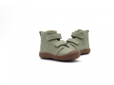 Ghete copii Lui Kids, cod 3G2560, seria ZOOM, olive, piele naturala