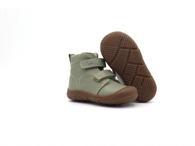 Ghete copii Lui Kids, cod 3G2560, seria ZOOM, olive, piele naturala