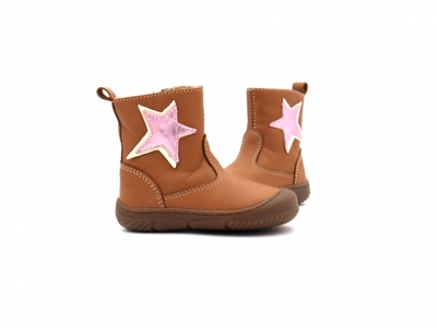 Cizme copii Lui Kids, cod 3C402, seria VICHY, maro deschis, piele naturala