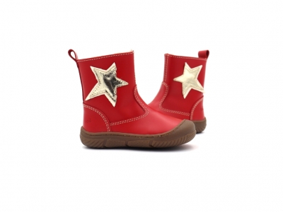 Cizme copii Lui Kids, cod 3C404, seria VICHY, rosu, piele naturala