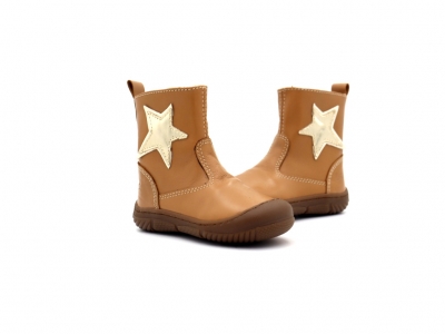 Cizme copii Lui Kids, cod 3C405, seria VICHY, maro deschis, piele naturala