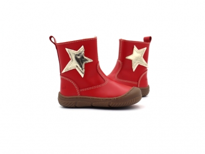 Cizme copii Lui Kids, cod 3C412, seria VICHY, rosu, piele naturala