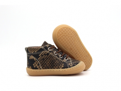 Pantofi sport copii Lui Kids, cod 3A1189, seria PRIMO, maro inchis, piele naturala