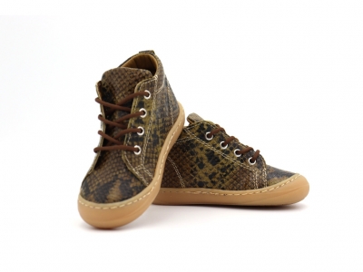 Pantofi sport copii Lui Kids, cod 3A1197, seria PRIMO, maro inchis, piele naturala