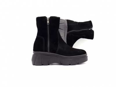 Botine femei Lui Shoes, cod 2B131, seria NOVEMBER, negru, piele naturala