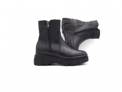 Botine femei Lui Shoes, cod 2B132, seria NOVEMBER, negru, piele naturala