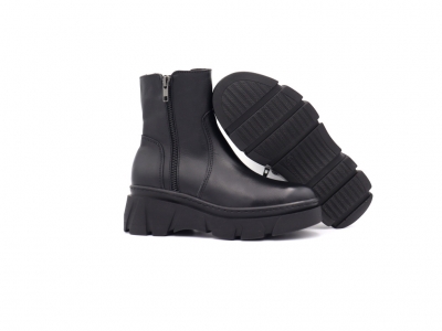 Botine femei Lui Shoes, cod 2B132, seria NOVEMBER, negru, piele naturala