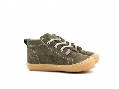 Pantofi sport copii Lui Kids, cod 3A1212, seria PRIMO, khaki, piele naturala