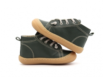 Pantofi sport copii Lui Kids, cod 3A1213, seria PRIMO, verde forest, piele naturala