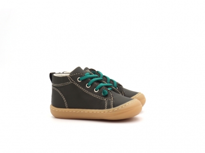 Pantofi sport copii Lui Kids, cod 3A1217, seria PRIMO, verde forest, piele naturala