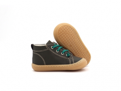 Pantofi sport copii Lui Kids, cod 3A1217, seria PRIMO, verde forest, piele naturala