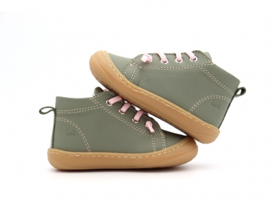 Pantofi sport copii Lui Kids, cod 3A1218, seria PRIMO, olive, piele naturala