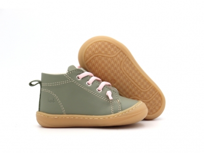 Pantofi sport copii Lui Kids, cod 3A1218, seria PRIMO, olive, piele naturala