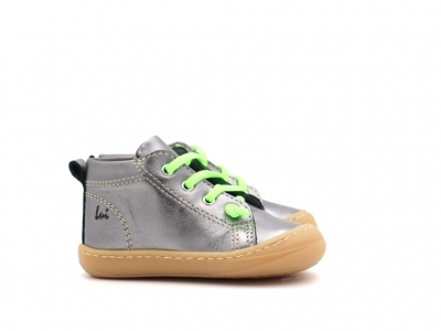 Pantofi sport copii Lui Kids, cod 3A1221, seria PRIMO, argintiu, piele naturala