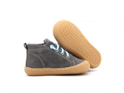 Pantofi sport copii Lui Kids, cod 3A1226, seria PRIMO, gri deschis, piele naturala