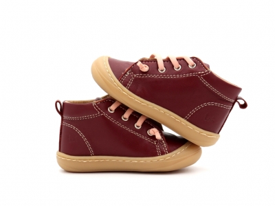 Pantofi sport copii Lui Kids, cod 3A1232, seria PRIMO, bordo, piele naturala