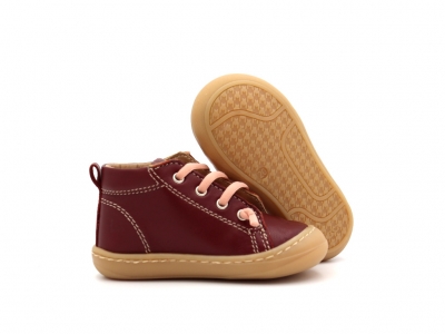 Pantofi sport copii Lui Kids, cod 3A1232, seria PRIMO, bordo, piele naturala