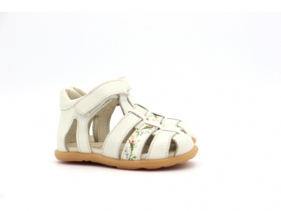 Sandale copii Lui Kids, cod 3S436, seria SPIDER, alb, piele naturala