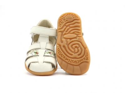 Sandale copii Lui Kids, cod 3S436, seria SPIDER, alb, piele naturala