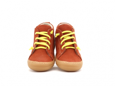 Pantofi sport copii Lui Kids, cod 3A1238, seria PRIMO, caramiziu, piele naturala