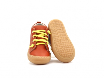 Pantofi sport copii Lui Kids, cod 3A1239, seria PRIMO, portocaliu, piele naturala