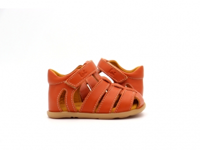 Sandale copii Lui Kids, cod 3S439, seria SPIDER, portocaliu, piele naturala