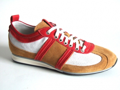 Pantofi sport barbati LM, cod 1A129, bej, piele naturala