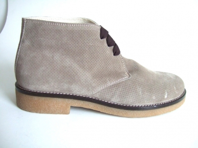 Ghete barbati LM, cod 1G89, seria CREP, bej, piele naturala