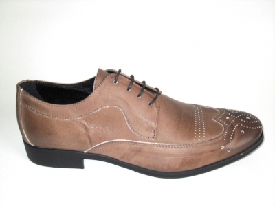 Pantofi barbati LM, cod 1P203, seria REM, maro, piele naturala