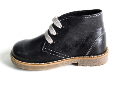 Ghete copii LM, cod 3G408, seria CREP, negru, piele naturala