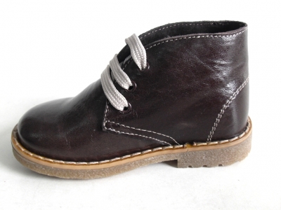 Ghete copii LM, cod 3G411, seria CREP, maro inchis, piele naturala