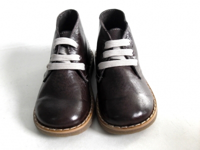 Ghete copii LM, cod 3G411, seria CREP, maro inchis, piele naturala