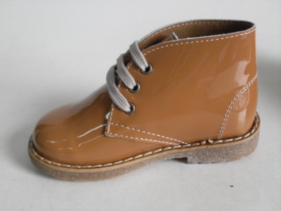 Ghete copii LM, cod 3G429, seria CREP, maro deschis, piele naturala