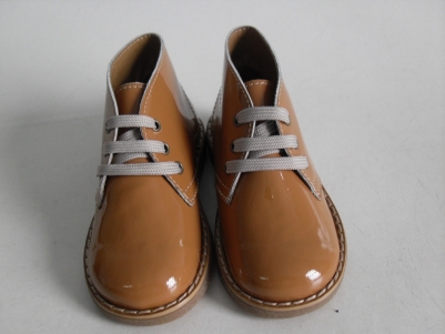 Ghete copii LM, cod 3G429, seria CREP, maro deschis, piele naturala