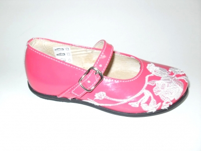 Pantofi copii fete LM, cod 6P71, seria PAMELA, purpuriu, piele naturala
