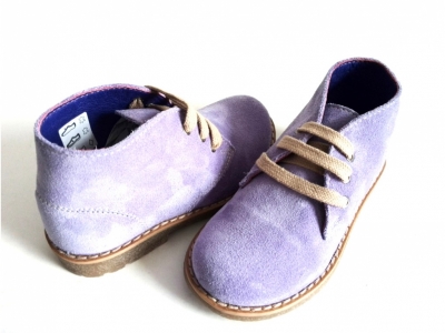 Ghete copii LM, cod 3G551, seria CREP, mov, piele naturala