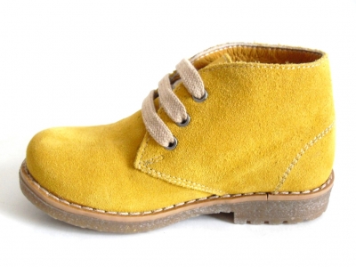 Ghete copii LM, cod 3G565, seria CREP, galben, piele naturala