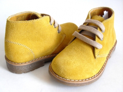 Ghete copii LM, cod 3G565, seria CREP, galben, piele naturala