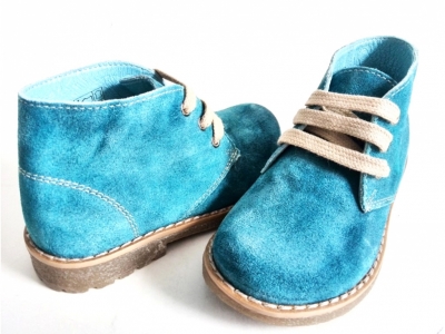 Ghete copii LM, cod 3G568, seria CREP, azur, piele naturala