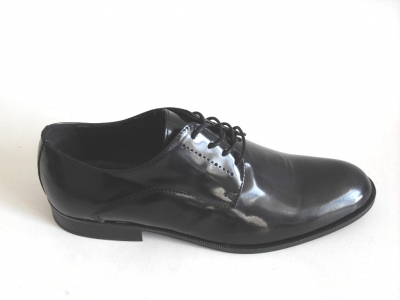 Pantofi barbati LM, cod 1P353, seria BART2, negru, piele naturala