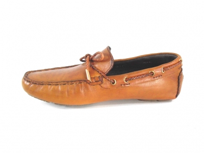 Mocasini barbati LM, cod 1M384, seria SNUR, maro deschis, piele naturala