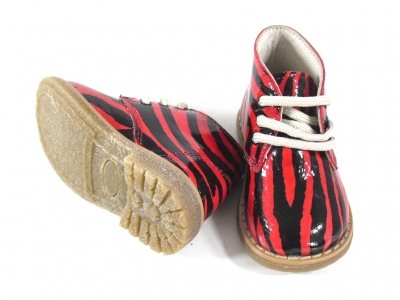 Ghete copii LM, cod 3G632, seria CREP, rosu, piele naturala