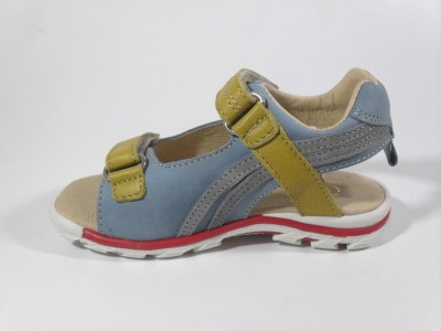 Sandale copii LM, cod 3S84, seria CERCHI, albastru, piele naturala