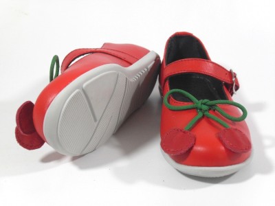 Pantofi copii fete LM, cod 6P105, seria CHERRY, rosu, piele naturala